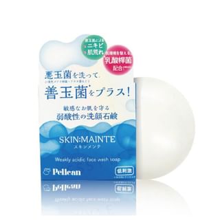 Pelican Soap - Skin Mainte Weakly Acidic Face Wash Soap Cherry Blossom - 80g