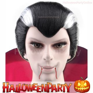 Party Wigs HalloweenPartyOnline - Vampire Black , White - One Size