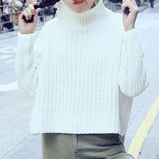 Eva Fashion Turtleneck Chunky Sweater