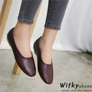 Wifky Faux-Leather Flats