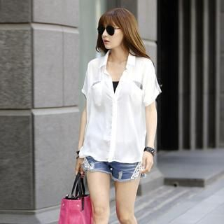 REDOPIN Two-Tone Blouse