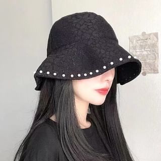 Lace Beaded Bucket Hat