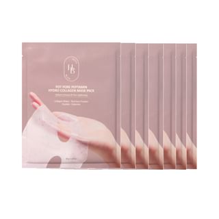 HEVEBLUE - Pot Pore Peptamin Hydro Collagen Mask Pack Set 7 sheets 35g x 7 sheets