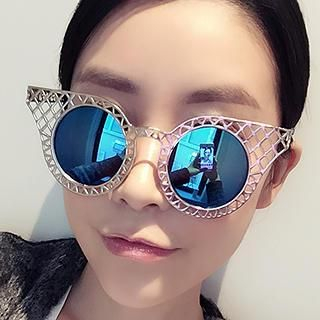 Biu Style Cat Eye Cutout Sunglasses