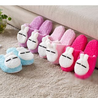 Home Simply Rabbit-Accent Slippers
