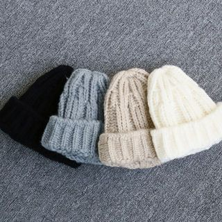 NANING9 Rib-Knit Beanie