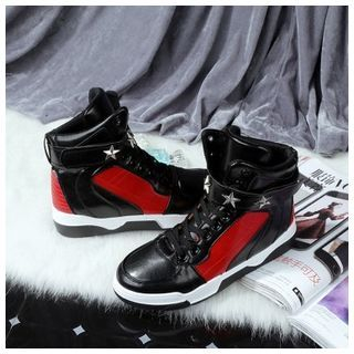 BAYO Star Studded High-top Sneakers