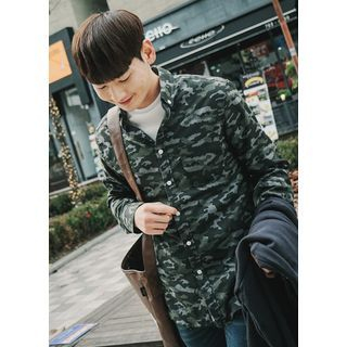 JOGUNSHOP Pocket-Front Camouflage Shirt
