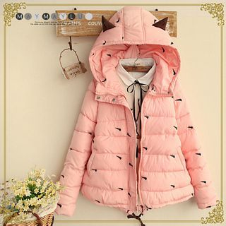 Maymaylu Dreams Ear Accent Padded Hooded Jacket