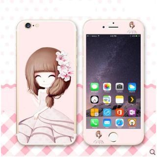 Kindtoy iPhone 6 / 6 Plus Girl Print Protective Film ( Front & Back)