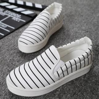 Solejoy Striped Slip-Ons