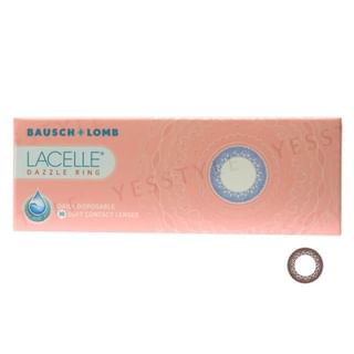 BAUSCH+LOMB - Lacelle 1 Day Dazzle Ring Color Lens Glittering Brown 30 pcs P-7.50 (30 pcs)