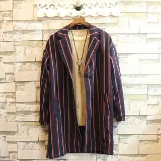 Rockedge Striped Buttoned Coat