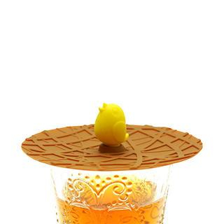 Q-max Bird Nest Cup Lid Yellow - One Size