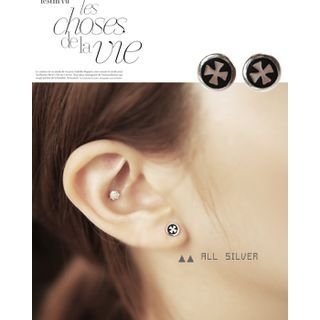 Miss21 Korea Cross Pattern Earrings