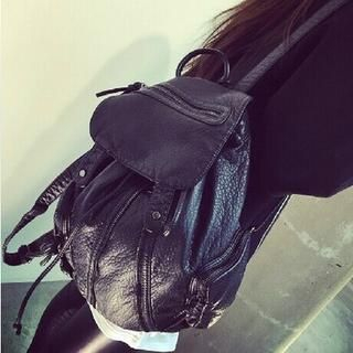Lamia Faux Leather Backpack