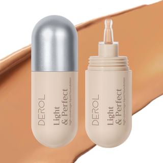 DEROL - Light & Perfect High-concealer Liquid Foundation - 5 Shades #05 - 30ml