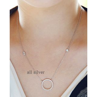 Miss21 Korea Circle Pendant Necklace