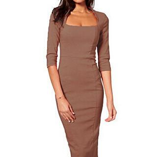 joELLE 3/4-Sleeve Midi Dress