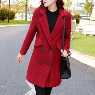 Cobogarden Notched-Lapel Double-Breasted Coat
