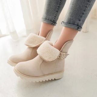 Colorful Shoes Fleece Lined Short Boots