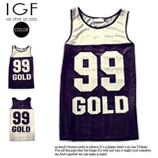 I Go Fashion Lettering Tank Top