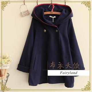 Fairyland Double-Breasted Hooded Coat