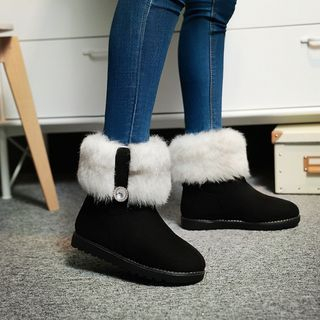 JY Shoes Furry Short Boots