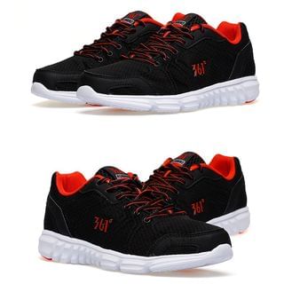 361 Degrees Contrast-Color Mesh Running Sneakers