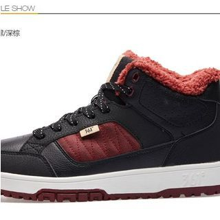 361 Degrees High-Top Fleece-Lined Sneakers