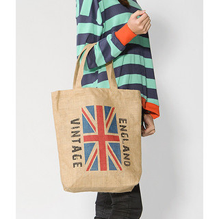 Union Jack Tote Brown - One size