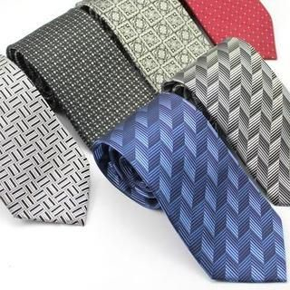 Xin Club Patterned Silk Neck Tie