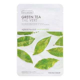 THE FACE SHOP - Real Nature Face Mask 1pc (20 Types) 20g Green Tea