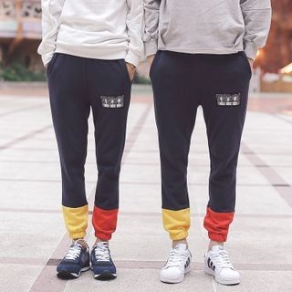 Dubel Couple Color-Block Sweatpants