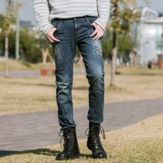 ABOKI Distressed Blue Jeans