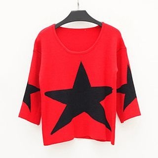 Polaris Star Knit Pullover