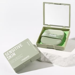 NOVO - Skin-Friendly Blotting Paper (with Mirror) / Refill Green (100 sheets) - Mini Case