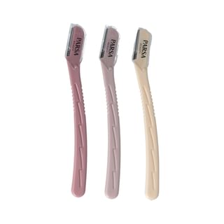 Parsa Beauty - Set Of 3: Eyebrow Razor Set Of 3: Beige & Light Pink & Pale Pink