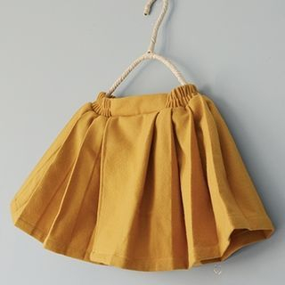Rivulet Family Gather-Waist Pleated Chinese Skirt