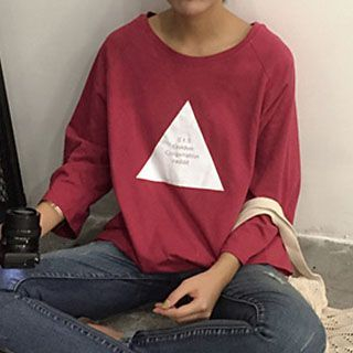 Dute Triangle Print T-Shirt