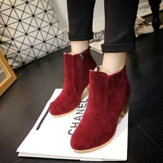 Shoetown Block Heel Ankle Boots