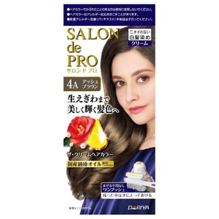 DARIYA - Salon De Pro One Push Gray Hair Color Cream 4A Ash Brown