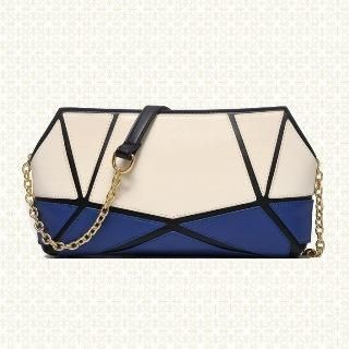 BeiBaoBao Faux-Leather Color-Block Cross Bag