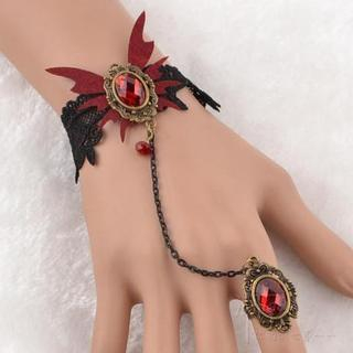Trend Cool Faceted Jewel Crochet Ring Bracelet