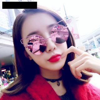 MOL Girl Color Lens Metal Frame Sunglasses