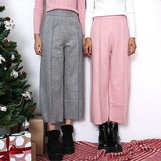 WHATEVER High Waist Cropped Wide-Leg Pants