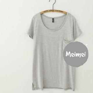Meimei Ruffle Hem Short Sleeve T-shirt
