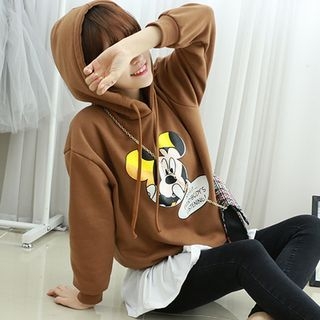 Dodostyle Mickey Print Hooded Pullover