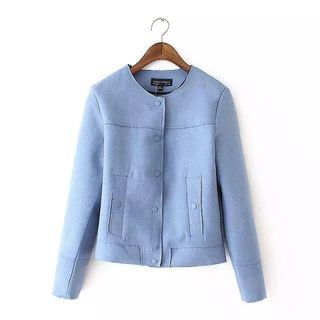 Chicsense Suede Cropped Jacket