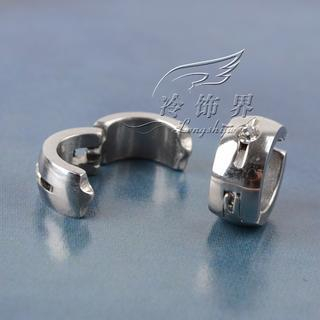 Trend Cool Single Rhinestone Titanium Steel Ear Clip